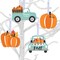 Big Dot of Happiness Happy Fall Truck - Harvest Pumpkin Decorations - Tree Ornaments - Set of 12